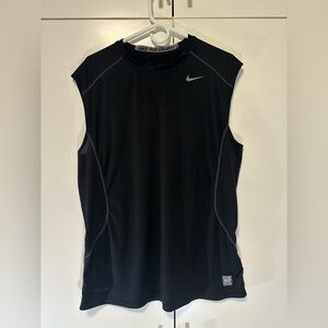 Nike Pro Combat Dri-Fit Shirt Men's XL Black Fitted Sleeveless Training Tank Top
